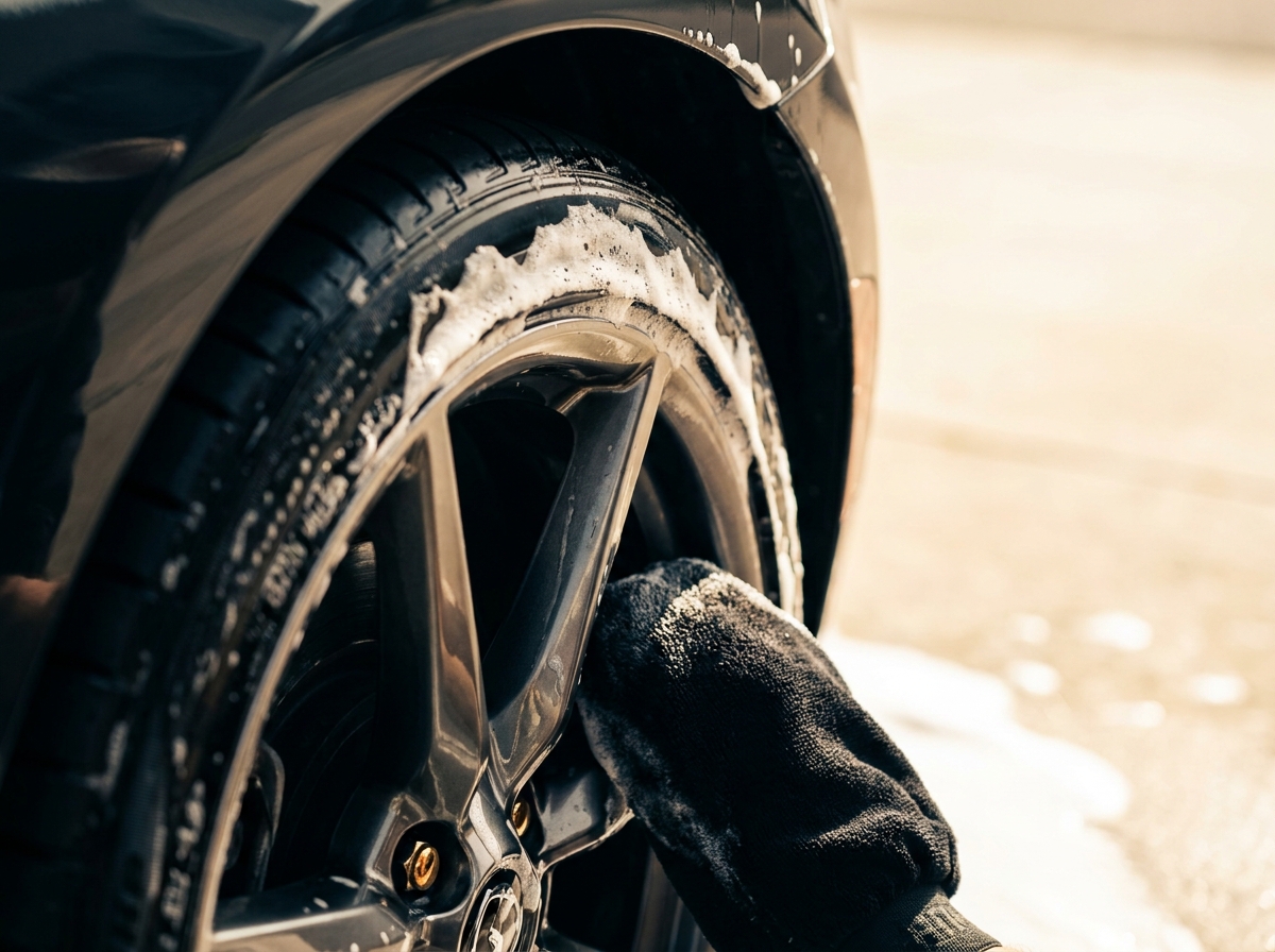 Illustration for: How to clean alloy wheels without wrecking them